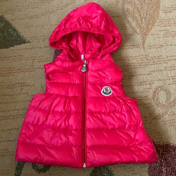 Moncler Other - Kids Baby Girl MONCLER pink puffer vest